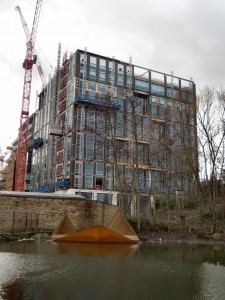 Kings Cross Development looms over Camley Street's new Viewpoint