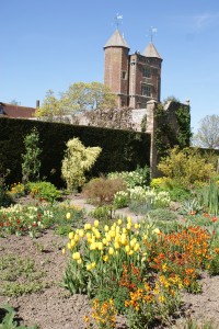 Sissinghurst tower and yellow garden