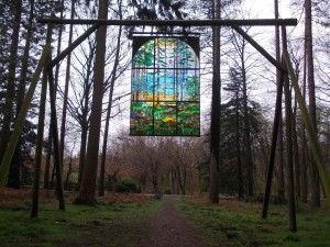 Stained Glass Window in the Forest: Sculpture Trail