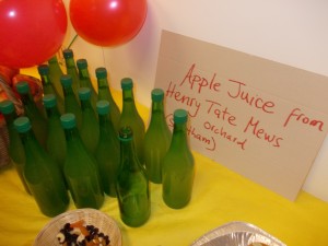 Some of the Project's Apple Juice to try