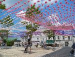 Putting Up Decorations for Verteillac Fete