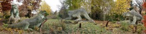 Crystal Palace Dinosaur Panorama. Ian Alexander