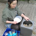 Inspecting the Moth Trap at Gunnersbury Triangle