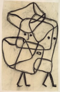 Burdened Children 1930 Paul Klee taking a line for a walk