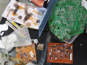 Printed circuit boards and a painting based on them