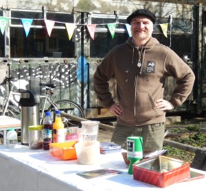 Manning the Scone and Lemonade Stall