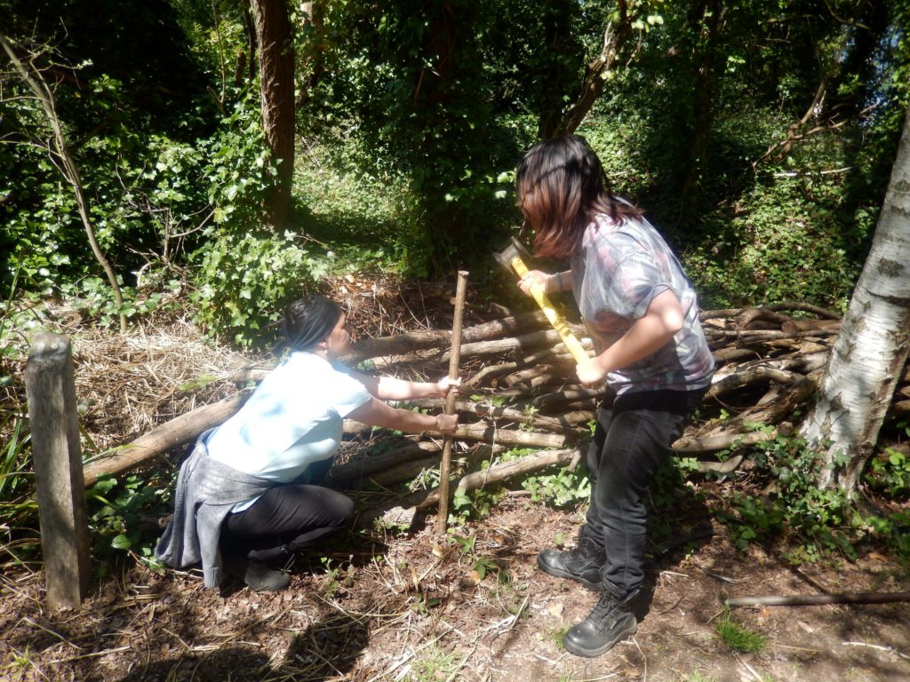 Women volunteers at work